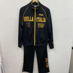 ✨美品✨　FILA フィラ　ジャージ　セットアップ　ブラック　サイズM  スポーツウェア