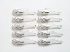 未塗装 レンジバイブ風 バイブレーション 70ES 15g 10個セット ただ巻き ヒラメ マゴチ 無塗装 シーバス ソルト ジグ ブランク ヒラスズキ 青物 ブリ サワラ サゴシ ヒラマサ カンパチ 真鯛 タイ マダイ クロダイ チヌ チニング プラグ