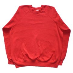 【90s】Bassett Walker vintage raglan red sweat