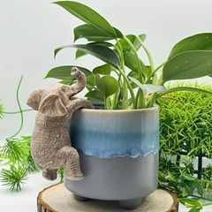 吊り下げ オブジェ ガーデンオーナメント 室内インテリア ぶら下がっているゾウ 像 室内 屋外 インテリア 可愛い 玄関 リビング