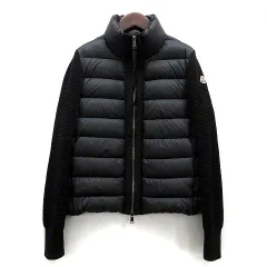 値下げ！送料無料★美品★モンクレール★切り替えダウン★マグリオーネトリコット黒 2025年最新】Yahoo!オークション -moncler maglione tricot