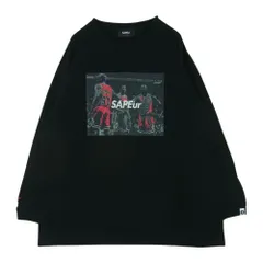 Harlequin■S/S TEE■ブラック XXL SAPEur サプール柄デザインプリント