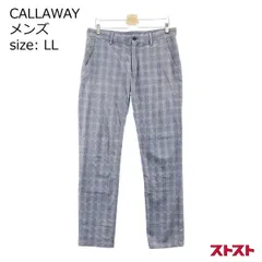 CALLAWAY キャロウェイ ストレッチパンツ チェック柄 ネイビー系 LL ［240001866472］のサムネイル