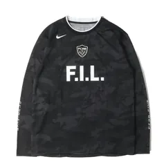 【美品】F.C.Real Bristol エフシーレアルブリストル Tシャツ サイズ:L / 00s fragment design visvim NIKE カモフラージュ ゲームシャツ / ロングスリーブTシャツ / ブラックカモ【メンズ】【中古】