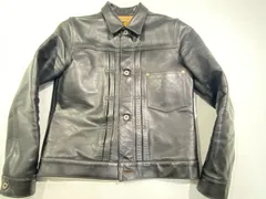 【七重浜752-1-070320nh】Y'2 LEATHER 1stタイプレザージャケット GENUINE QUALITY ハンガー付き【中古】【メンズ】のサムネイル