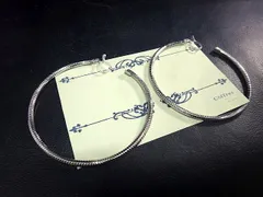 テクスチャフープリング　ノンホール　ピアス（樹脂イヤリング）