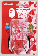 エイプ A BATHING APE BE@RBRICK 100% BAPE(R) CAMO SHARK ベアブリック ベイプ カモ シャーク BAPE BEARBRICK 2015 SHARK HOODIE 10TH ANNIV. 【中古】▲240730のサムネイル