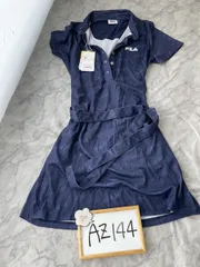 [フィラ ゴルフ] ワンピース タイポグラフィック柄 752673 レディース ネイビー M　管理AZ144