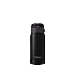 Color:マットブラック_Size:355 ml_PatternName:単品 象印マホービン(ZOJIRUSHI) 水筒 ステンレス マグ ボトル 直飲み 軽量 保冷 保温 ワンタッチ オープン タイプ 360ml マット ブラック SM-SE36-BZ