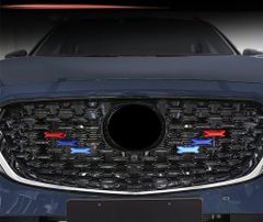 CX-5対応 フロントグリルガーニッシュ バンパープロテクター ABS製 6PCS 外装アクセサリー (2022年 右ハンドル専用)CYB686目玉商品