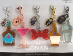 【中古】キーホルダー チャーム5個セット 「名探偵コナン・ワールド」 ユニバーサル・スタジオ・ジャパン限定