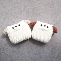 AirPods第1・2・3・4世代、Airpods pro、その他ケース対応　犬