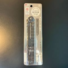 クツワ 定規 折りたたみアルミ定規 30cm ブラック XS05BK