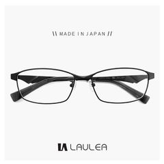 【新品】 メンズ 日本製 鯖江 メガネ la4052-bk laulea チタン フレーム 眼鏡 ラウレア スクエア 型 MADE IN JAPAN 黒ぶち めがね