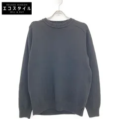 トレンタセッタンタ クルーネック 長袖 コットン ニットセーター 48 ブラック ottimo：クルーネックプルオーバー（＃7414） – トレンタセッ