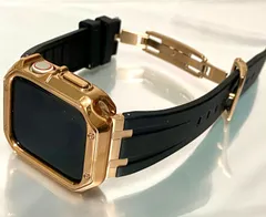 シームレス ＆ローズゴールドTPU アップルウォッチ ラバーベルト Apple Watch ケース カバー 38 40 41 42 44 45 49mm Apple Watch バンド box入り高級ランク