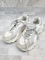 ◇ FILA フィラ スニーカー シューズ サイズ23.0㎝ オフホワイト系 グレー レディース P  【1406240032921】