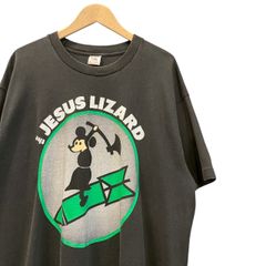 90s ビンテージ JESUS LIZARD プリント バンド  Tシャツ XL ブラック フェード 90年代 ジーザスリザード アメリカ製 USA製 ロックT バンT