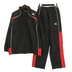ミズノ MIZUNO セットアップ ウォームアップ ジャケット パンツ 裾ボタン バスケットボールウェア ブラック S 251009E