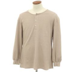 【中古】スリーピースリーピー SLEEPY SLEEPY ストレッチ コットン ヘンリーネック 長袖Ｔシャツ サンドベージュ系【サイズONE SIZE】【メンズ】
