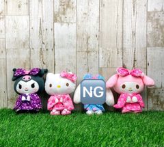 ＊新品＊Sanrio サンリオ ぬいぐるみ  桜着物　 Sサイズ 　キティ　キャラクター　和柄　花柄　桜　ピンク　正月　七五三　節句　シナモンロール　クロミ　マイスウィートピアノ　マイメロ　フォロー割　E571