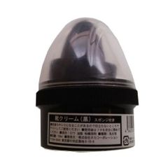 靴クリーム（黒）スポンジ付き 乳化性 50ml　3個セット