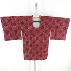 正絹 道行コート 壽光織 輪奈ビロード レッドオレンジ⭐︎