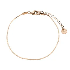 【C：ピンクゴールド × ワンサイズ】[Cream dot. クリームドット公式] ブレスレット レディース ステンレス製 金属アレルギー つけっぱなし サージカルステンレス 5タイプ チェーン スキンジュエリー 極細 細い 大人のサムネイル