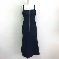 タグ付 トランテアンソンドゥモード フロントファスナー デニムジャンパースカート