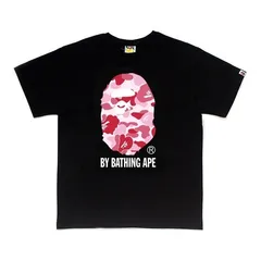 【新品未使用】アベイシングエイプ A BATHING APE Tシャツ ピンク 新品未使用】アベイシングエイプ A BATHING APE Tシャツ ピンク