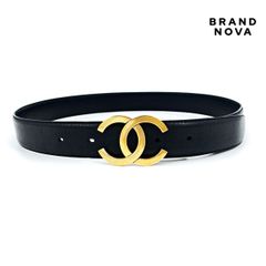CHANEL シャネル ココマーク ゴールドバックル カーフレザー ベルト 70size 140のサムネイル