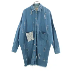 ZARA TRAFALUC ザラ トラファルック 長袖 ロング デニムジャケット S ブルー系 レディース 古着