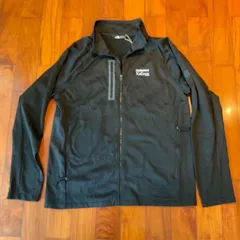 ノースフェース　ジャージ素材　ジャケット　企業ロゴ　Lサイズ　ブラック