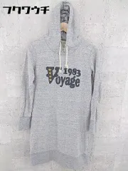 ◇ SLOBE IENA スローブイエナ スパンコール プリント 長袖 ミニ パーカー ワンピース グレー レディース 【中古】 【1002800495542】