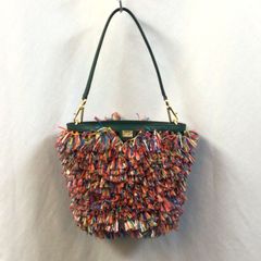DOLCE&GABBANA　ドルチェアンドガッバーナ　フリンジ　バケツ形　トート　バッグ