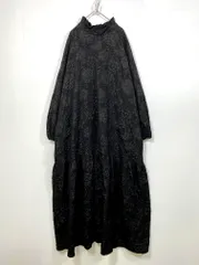【美品】PERNA ペルナ ティアードチュニックワンピース ブラック PERNA（ペルナ）の「ティアードチュニックワンピース