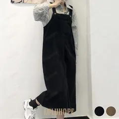 ジャンパースカート レディース おしゃれ 秋 冬 大人 きれいめ シンプル 無地 ワンピース 黒 コーデュロイ