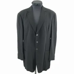 イタリア製★ジョルジオアルマーニ★ピュアウール/テーラードジャケット【L/黒】シングル/3釦/総裏仕様/GIORGIO ARMANI◆BC402Lのサムネイル