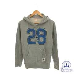 ☆美品☆ UNIQLO ユニクロ トップス パーカー トレーナー ディズニー 長袖 数字 リブ レディース グレー ブルー S 901-4395 送料無料 古着