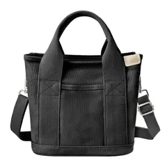 【特価商品】小さめ ミニトート ハンドバッグシンプル無地軽量お散歩お買い物旅行通勤メンズレディース トートバッグレディースキャンバスショルダーバッグ斜めがけ2way仕切り [Sitengle]