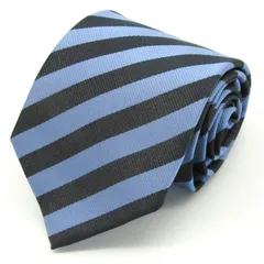 パーフェクトスーツ ブランド ネクタイ ストライプ柄 シルク 日本製 PO  メンズ ブルー P.S.FA 【中古】