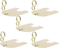 Neutral Zenith ポップスタンド POPスタンド プライスカード リングスタンド 卓上 5個セット ゴールド(ゴールド,  5cm)