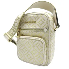 【新品】マイケルコース 35F4GTTC2J LT CRM MULTI (ライトクリームマルチ) バッグ ショルダーバッグ MICHAEL KORS ジェットセット アイテム メタリック ロゴ ジャカード ダッフルクロスボディ アウトレット レディース