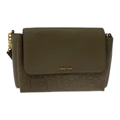 Calvin Klein カルバンクライン セミショルダーショルダーバッグ/モカ