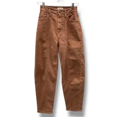 YANUK ヤヌーク Barrel Legs パンツ バレエレッグニューワイドテーパードパンツ バレルレッグ デニムパンツ ジーンズ 57103303 茶色 ブラウン 25サイズ レディース 通年 ゴーゴー古着マルイ北千住店 19 No.771