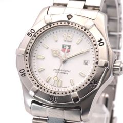 稼動品 新品電池 タグホイヤー Tag Heuer プロフェッショナル 200m WK1311 クオーツ ホワイト文字盤 レディース腕時計