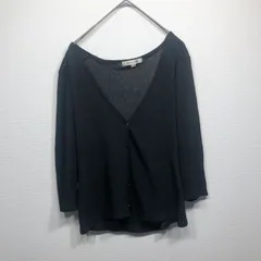 ミッシェルクラン+ カーディガン ブラック 黒 上品 入学式 大人 トップス 透け感 40