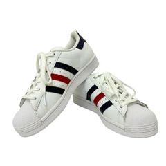 ◆中古状態良好◆adidas【アディダス】スーパースター スニーカー トリコロールカラー 22.5cm レディース　M1051