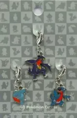 【中古】キーホルダー・マスコット(キャラクター) 443.フカマル＆444.ガバイト＆445.ガブリアス 全国ずかんメタルチャーム(3個セット) 「ポケットモンスター」 ポケモンセンター限定