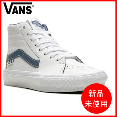 SALE スケートボード　シューズ【VANS】SKATE SK8-HI (WHITE/BLUE)　正規品　即納可能